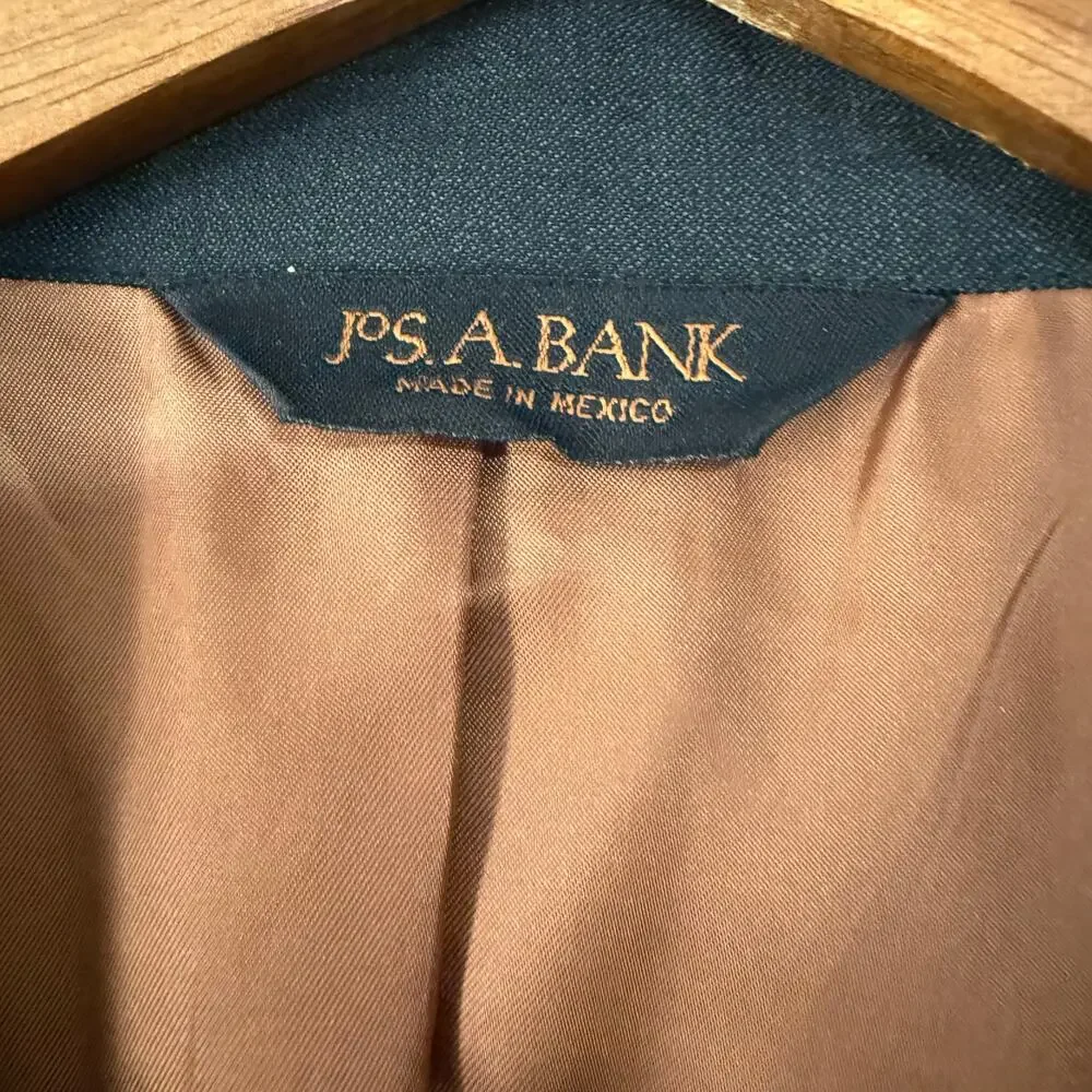 Jos. A. Bank Men's Charcoal 100%Wool Slim Fit Sportscoat Blazer Size 42R